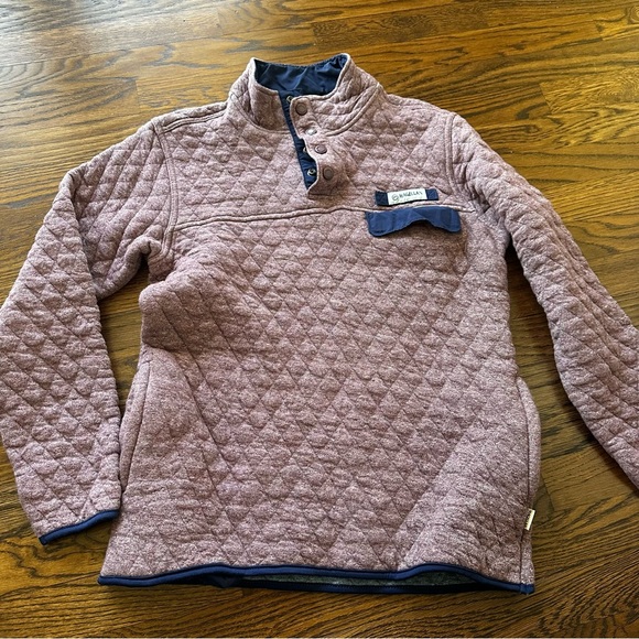 Magellan Outdoors Sweaters - Magellan Outdoors Purple Quilted 1/4 Button Pullover Size S